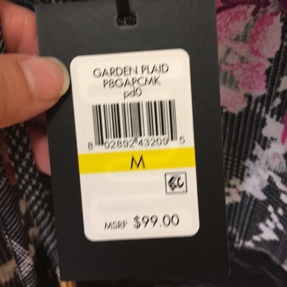 Lace and Floral DKNY Medium Blouse - Picture 2 of 5